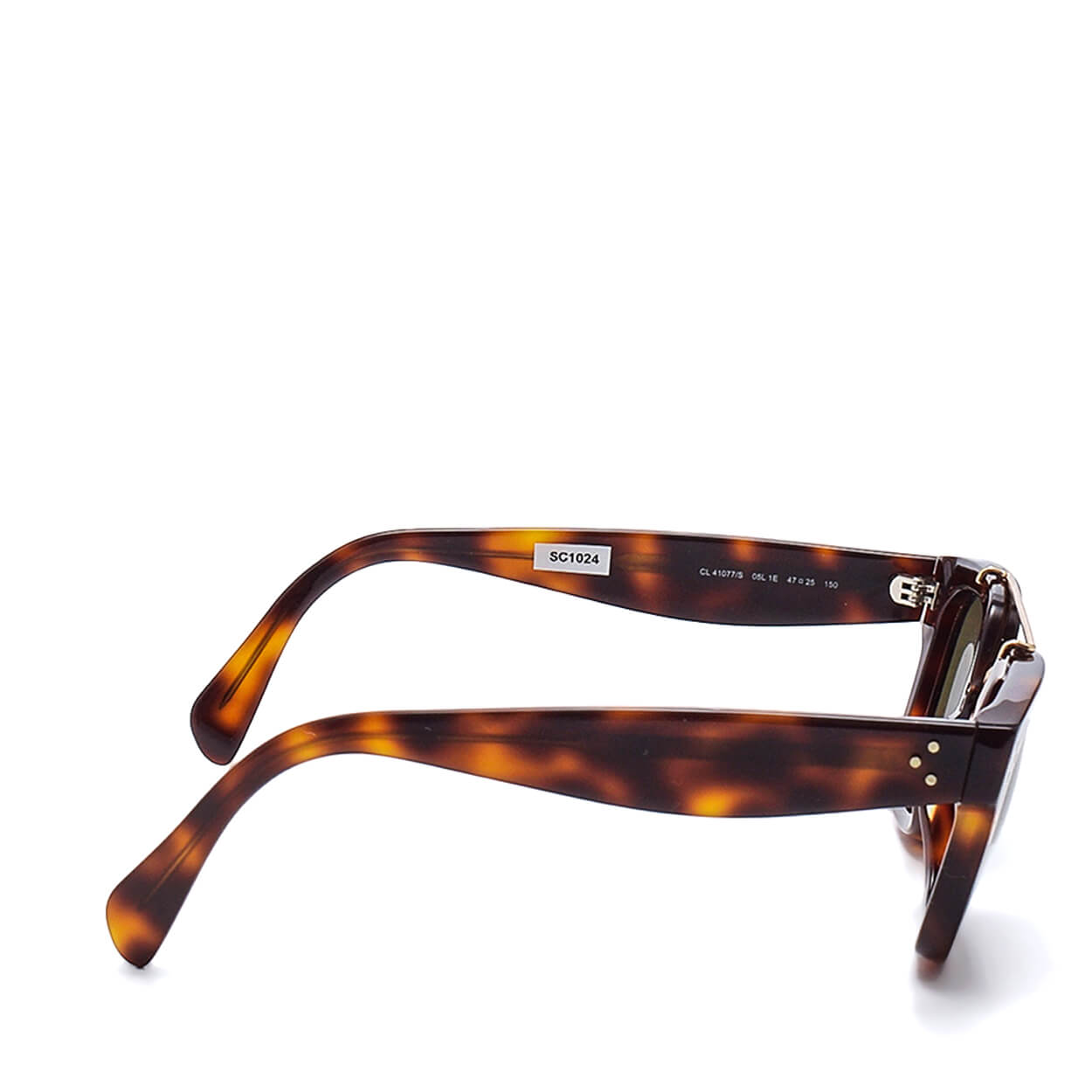 Celine - Brown Acetate Tortoiseshell Square Sunglasses